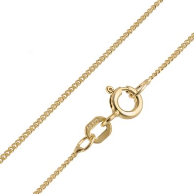 trendor Schmuck Feine Panzerkette 925 Silber Vergoldet Kette 1,1 mm Breit 15682
