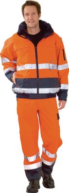 Warnschutz-Comfortjacke Gr.L orange/ marine PLANAM