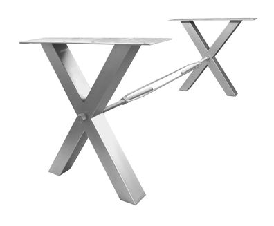 TOPS&TABLES Tischgestell Stahl Antiksilber