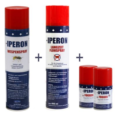 IPERON® Fogger & Flohspray & Wespenspray im Set