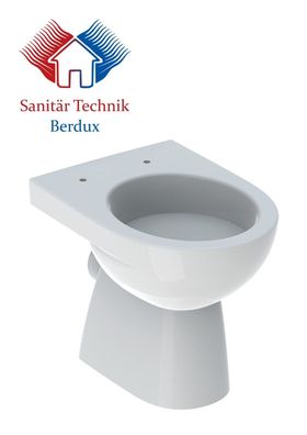Geberit Stand-Tiefspül-WC RENOVA Abgang horizontal, teilgeschlossen weiß NEU