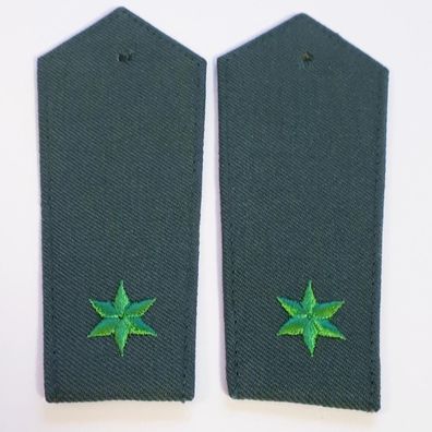 Polizei Schulterklappen grün der Ex DDR Mai-Oktober 1990 verschiedene Dienstgrade