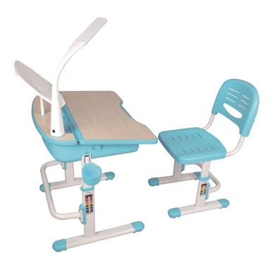 Schreibtisch mit Stuhl Comfortline MDF Blau