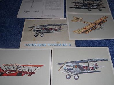 Leborello / Lot von Fotos - Historische Flugzeuge II
