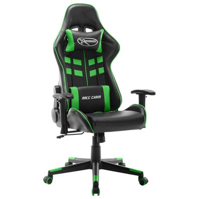 Gaming-Stuhl aus Polyurethan in Schwarz-Grün