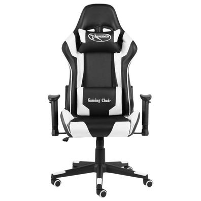Drehbarer Gaming-Stuhl in Weiß aus PVC