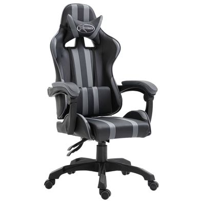 Gaming-Stuhl in Grau aus Polyurethan