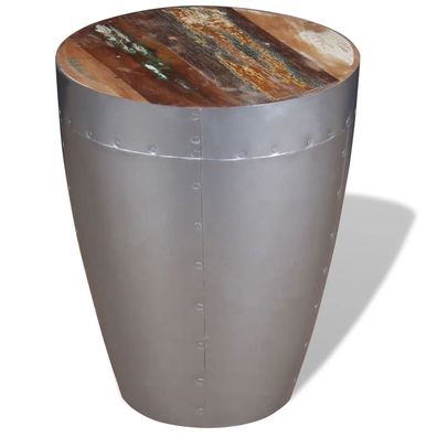 Sitzhocker aus recyceltem Holz 36 x 44 x 36 cm