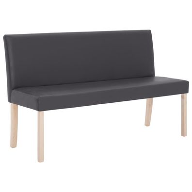 Sitzbank aus Polyurethan 139,5 x 85,5 x 54 cm Grau