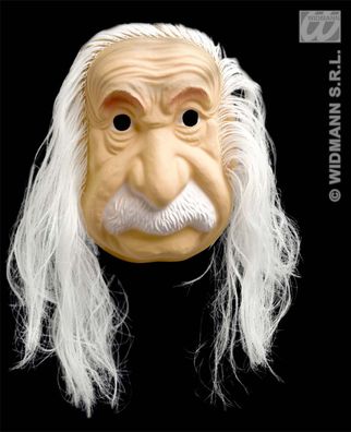Halbmaske Einstein Genie Faschingsmaske Maske