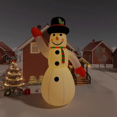 Aufblasbarer Schneemann mit LEDs 805 cm