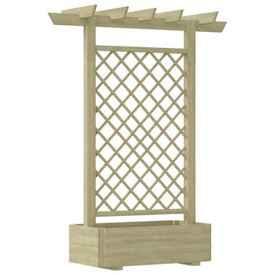 Pergola mit Pflanzkasten 162x56x204 cm Holz