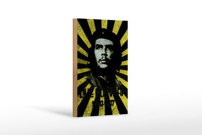 Holzschild Retro 12x18 cm Che Guevara 1928-1967 Kuba Deko Schild