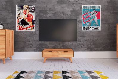 TV-Board Gerg aus Kernbuche massiv 90x40x33 cm mit 2 Schubladen
