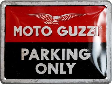 Nostalgic-Art - Blechschild 15x20 cm - Moto Guzzi - Moto Guzzi - Parking Only