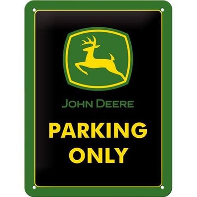 Nostalgic-Art - Blechschild 15x20 cm - John Deere - John Deere Parking Only