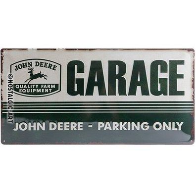 Nostalgic-Art - Blechschild 25 x 50cm - John Deere - John Deere Garage