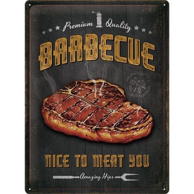 Nostalgic-Art - Blechschild 30 x 40 cm - Outdoor & Activities - Barbecue Nice To ...