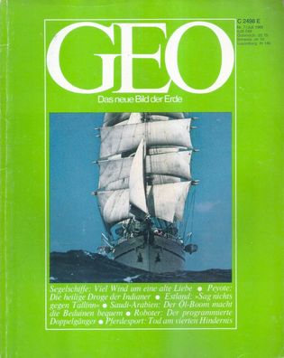 GEO 7-1980 Segelschiffe: Viel Wind um eine alte Liebe