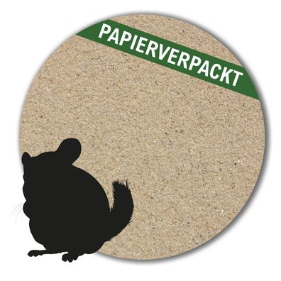 Chinchilla Sand beige sehr fein 25 kg Badesand Staubbad Hamster Mäuse Papiersack