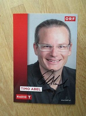 ORF Moderator Timo Abel - handsigniertes Autogramm!!!