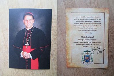 Weihbischof von Saint Paul and Minneapolis Andrew Cozzens - handsigniertes Autogramm!
