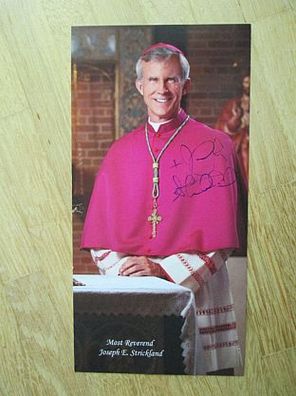 Bischof von Tyler Joseph Edward Strickland - handsigniertes Autogramm!!!