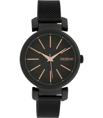ooZoo Armbanduhr C10131 Damen Small Design ?36 Milanaise Armband schwarz Analog