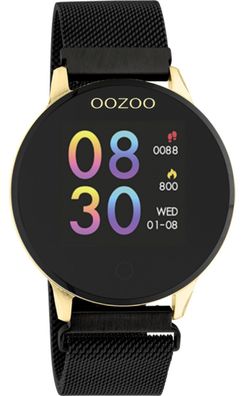 ooZoo Smartwatch Unisex Q00122 Fitness Damen Milanaiseband Ø43 Digital Blutdruck