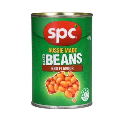 Spc Aussie Made Baked Beans BBQ Flavour 425 g