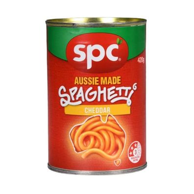 Spc Aussie Made Spaghetti Cheesy Cheddar Sauce 420 g