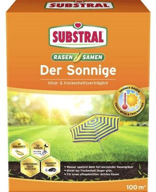Substral Rasensamen Der Sonnige Saatgut 2,25 kg für ca. 100 m² Grassamen