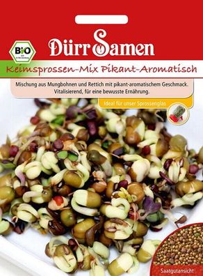 BIO-Keimsprossen Pikant-Aromatisch, Keimsaat 75g