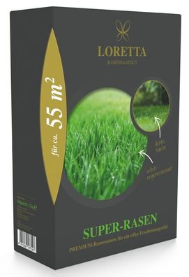 Loretta Superrasen Premium 1,1 kg Rasensamen Qualitätsamen