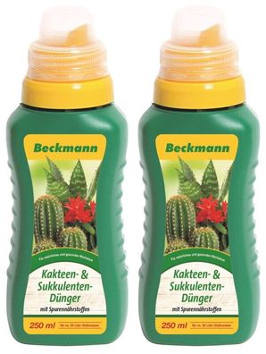 Beckmann Kakteen- & Sukkulentendünger Sparpack 2 x 250 ml