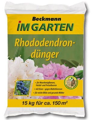 Beckmann Rhododendron Dünger Organisch-mineralisch 15 kg für ca. 150 m²