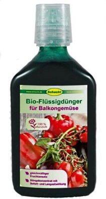 Bio Dünger für Balkongemüse organischer Flüssigdünger 350 ml Schacht