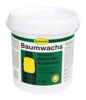 Baumwachs Brunonia Wundverschlussmittel Veredlungsmittel Baumpflege 1kg Schacht
