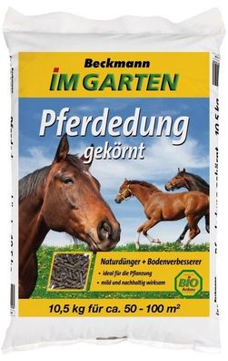 Pferdedung 10,5kg gekörnt BIO Anbau für ca 50-100m² Gartendünger Pferdemist Dung