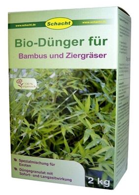 Bio Dünger für Bambus & Ziergräser 2 kg Schacht