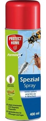 Protect Home 400 ml FormineX Spezialspray Ungeziefer Schaben Wespen Asseln Haus