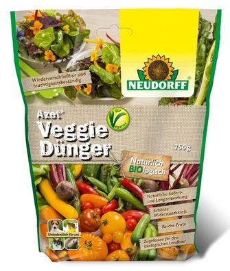 Neudorff Azet Veggie Dünger Universaldünger 750 g für Kräuter, Gemüse und Obst.