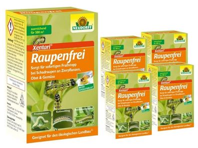Neudorff Raupenfrei XenTari 5er Sparpack 5 x 25 g gegen Buchsbaumzünsler