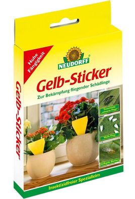Gelb Sticker Neudorff insektizidfrei 10 Stück
