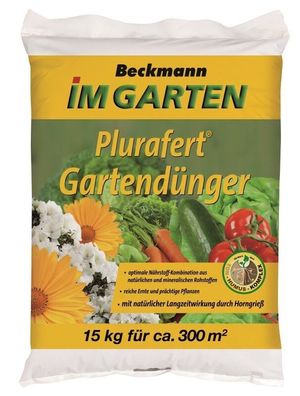 Beckmann Gartendünger Universal Plurafert 15 kg für ca. 300 m²