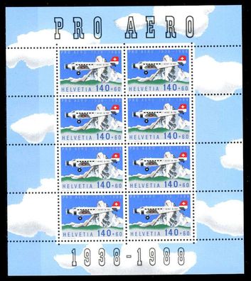 Schweiz BLOCK Kleinbogen 1980-1989 Nr 1369 postfrisch K S1D2632