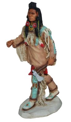 Indianerfigur Indianer Joseph Medicine Crow H 17 cm Kriegshäuptling Native American