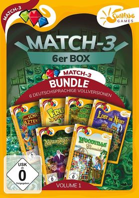 Match 3 6er Box Vol. 1 Sunrise Games PC Spiel Neu & OVP