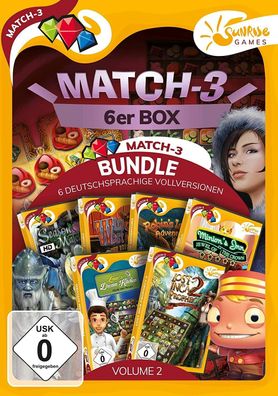 Match 3 6er Box Vol. 2 Sunrise Games PC Spiel Neu & OVP