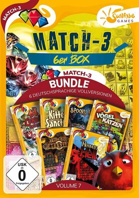 Match 3 6-er Box Vol. 7 Sunrise Games PC Spiel Neu & OVP